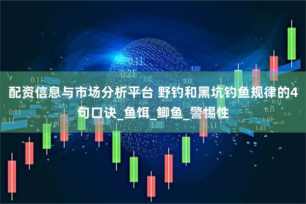 配资信息与市场分析平台 野钓和黑坑钓鱼规律的4句口诀_鱼饵_鲫鱼_警惕性